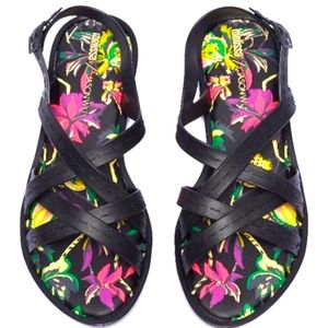 Hailey + JASON WU floral sandals by Melissa size 8